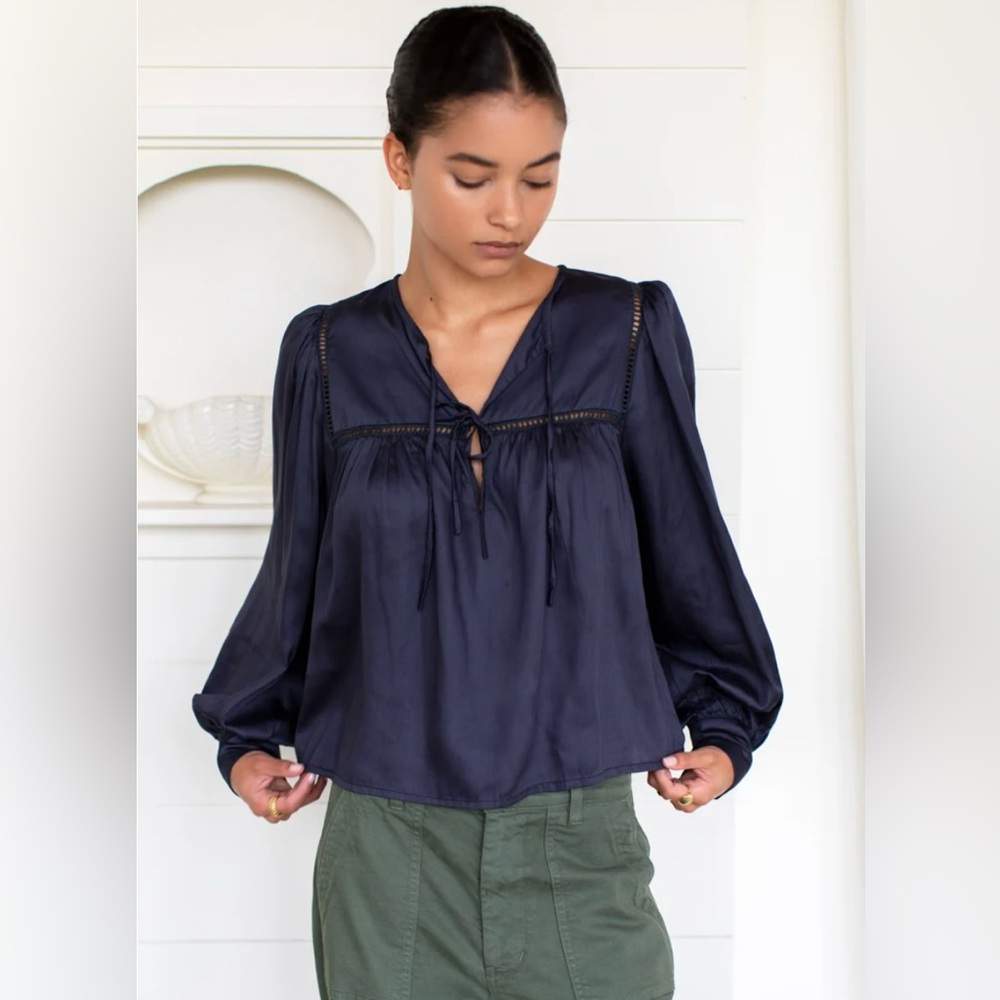 Emerson Fry Women’s Isla Longsleeve top -‎ Midnight Size M/L